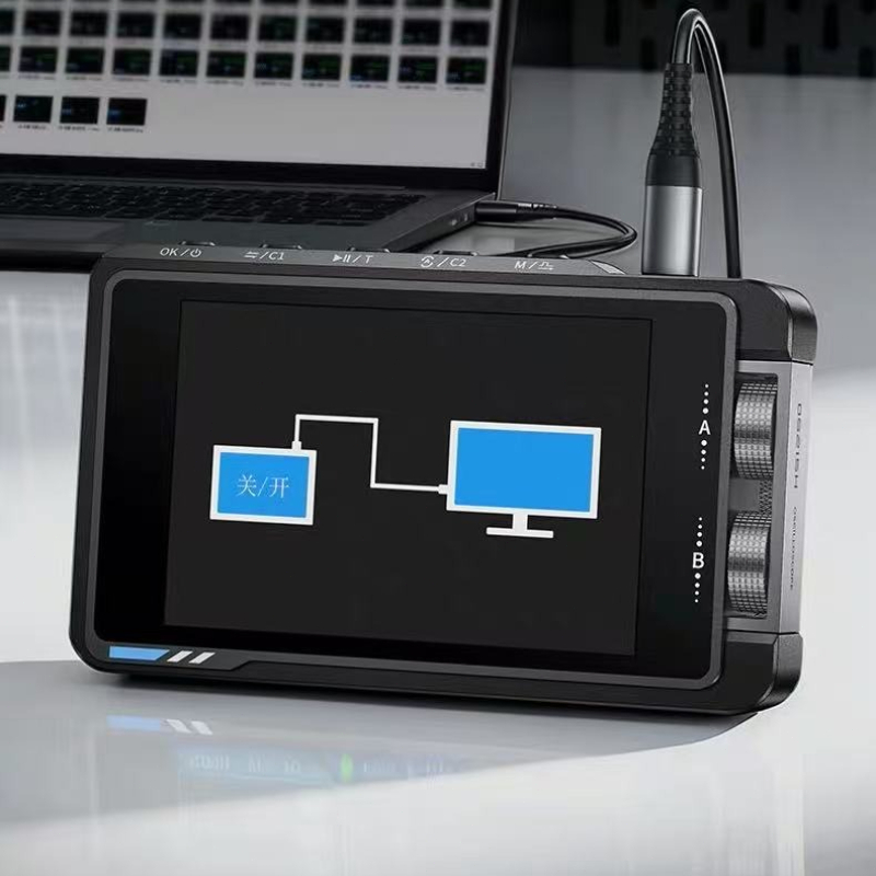 Fnirsi Digital Oscilloscope Handheld - FNIRSI DS215H 2-in-1 ハンドヘルドデジタルオシロスコープ、デュアルチャンネル、50MHz DDS信号発生器、電子機器のメンテナンス・テスト用ツール