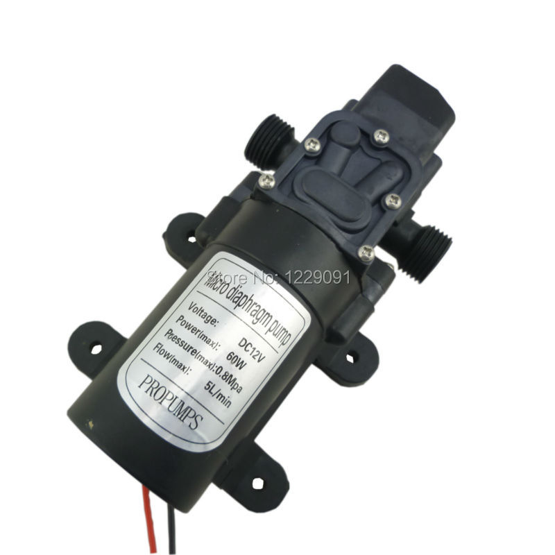 Mini Peristaltic Pump 12V - DC 12V 24V ウォーターポンプ圧力スイッチ自動オンオフ 60W 5LPM