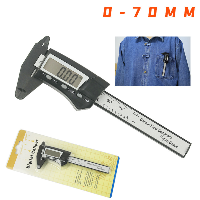 Digital Caliper 150Mm Stainless Steel - ノギスプラスチックゲージマイクロメーター定規測定ツール楽器 70 ミリメートル電子デジタルノギスカーボンファイバー