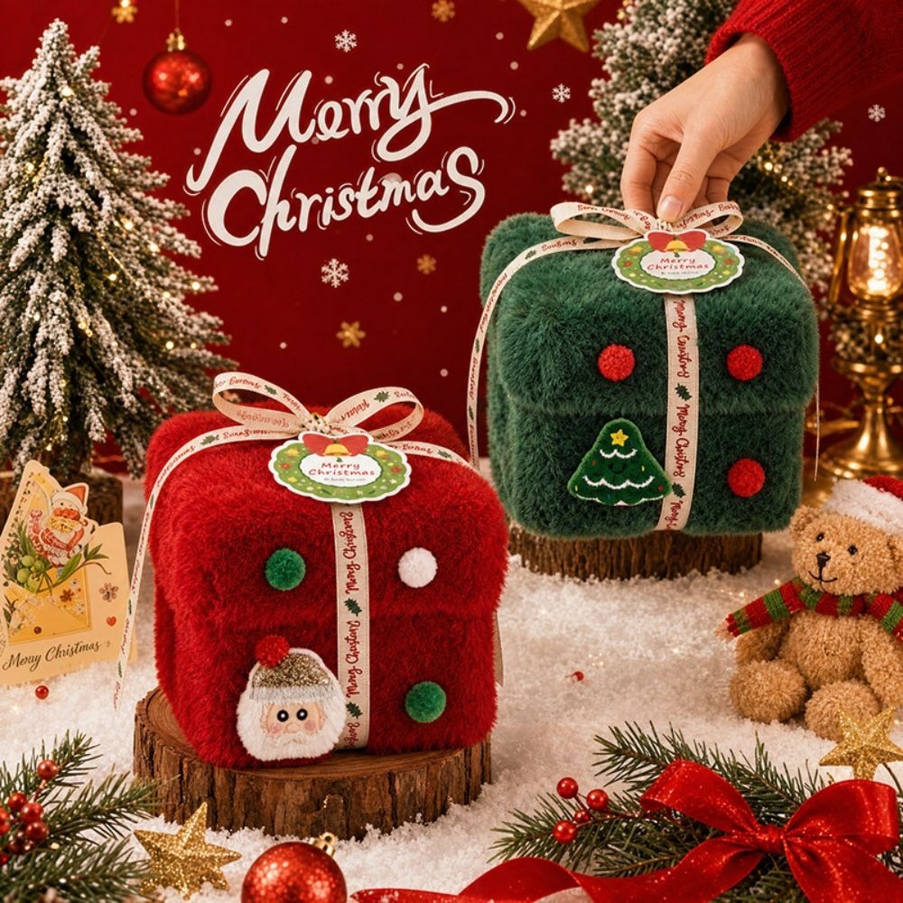 ベルベットのクリスマスギフトボックス、厚手のベルベット生地を - Packaging のレビューと価格