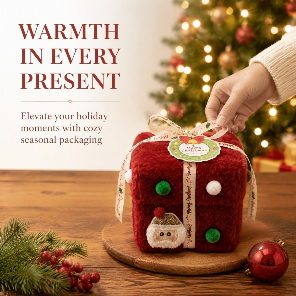 ベルベットのクリスマスギフトボックス、厚手のベルベット生地を - Packaging のレビューと価格