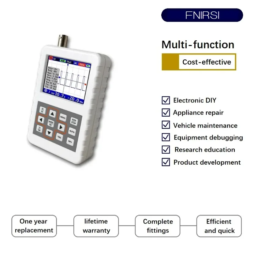 1台のDSO FNIRSI PRO ハンディ型ミニデジタルオ - Fnirsi Digital Oscilloscope Handheld のレビューと価格