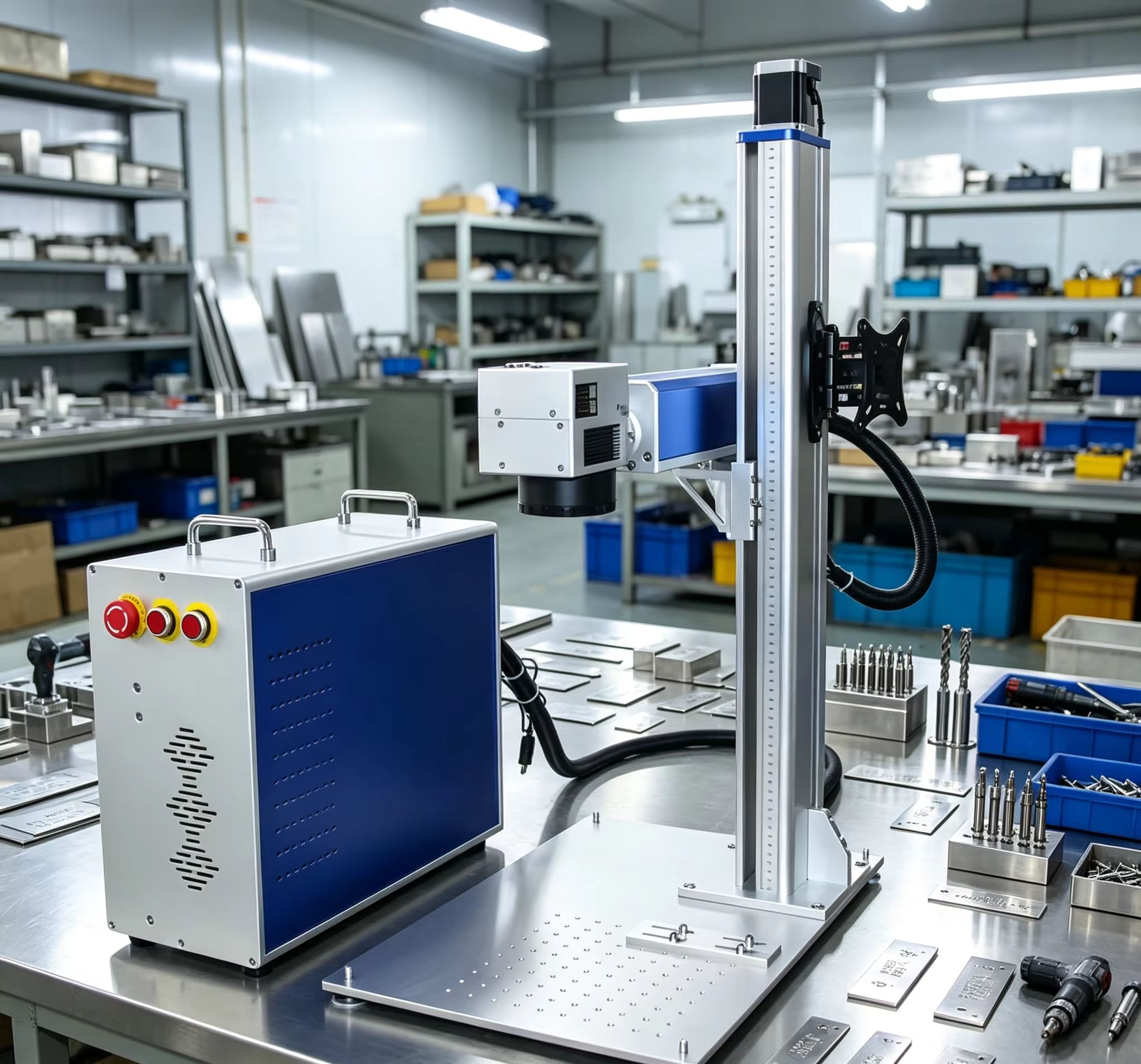 工場直販 30W ファイバーレーザーマーキングマシン ポータ - Fiber Laser Marking Machine 30W のレビューと価格