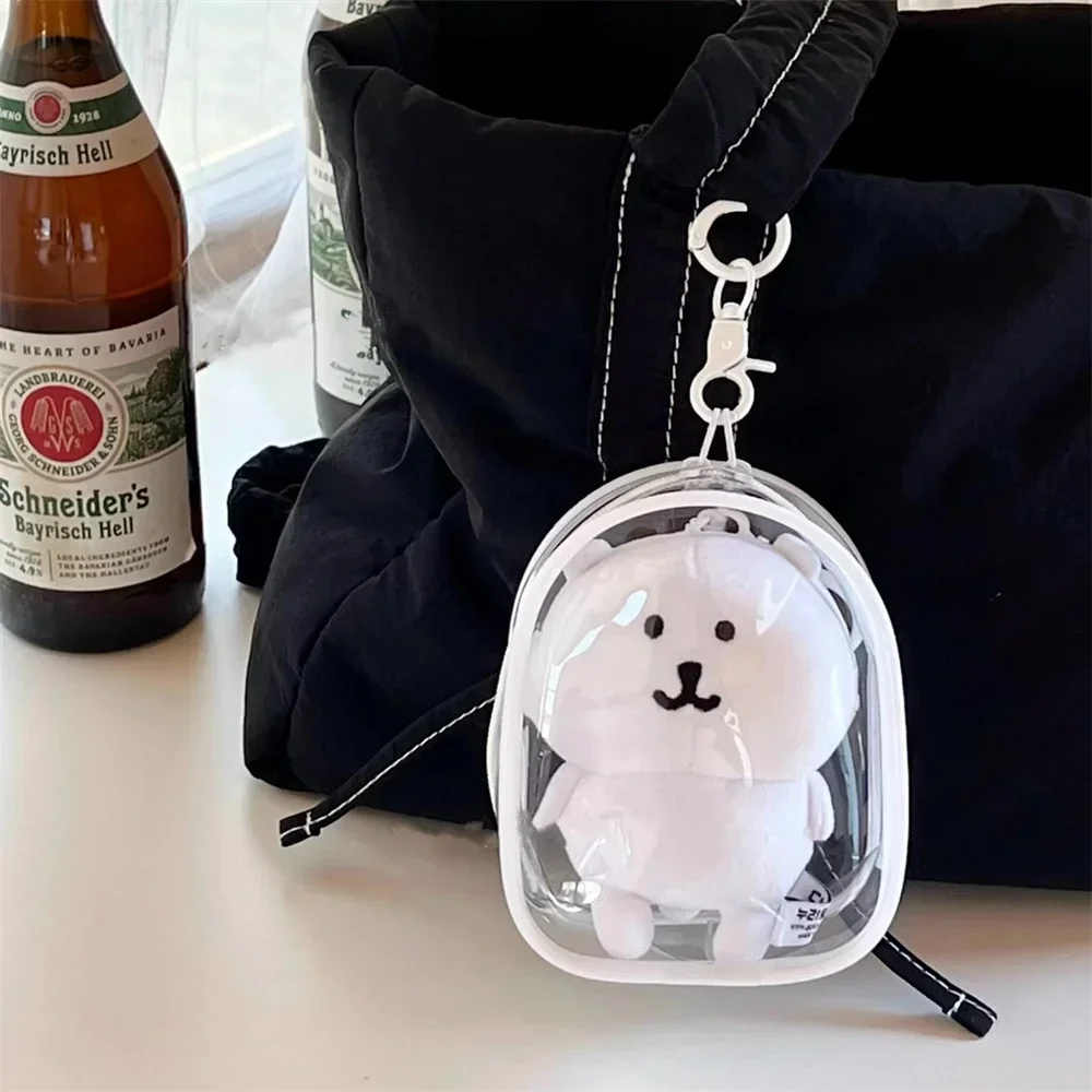 新しい携帯用透明ファスナー付き収納バッグ、キーホルダー、漫画 - Packaging のレビューと価格