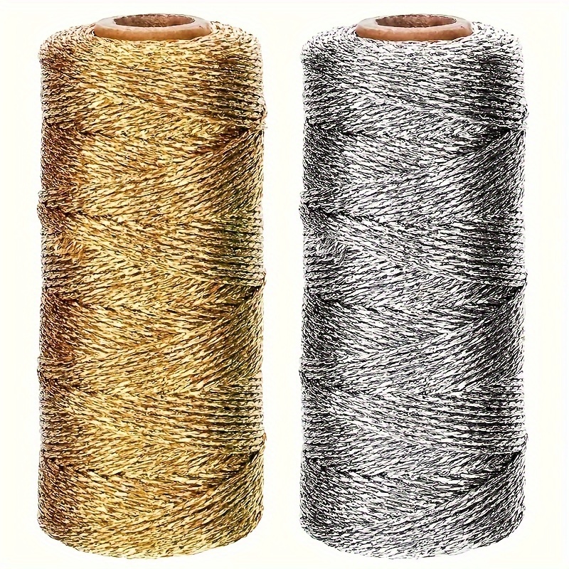 109ヤードの金と銀の手編みロープ - DIYクリスマスデコ - Packaging のレビューと価格