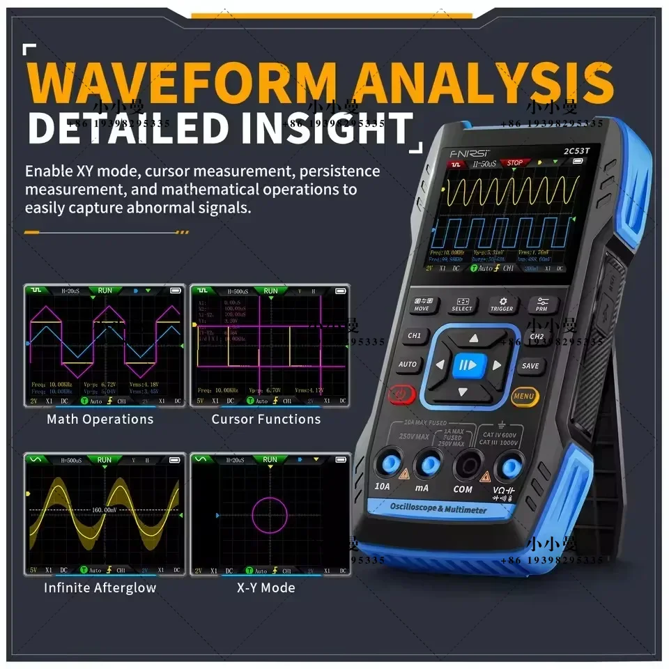 FNIRSI 2C23T 10MHz、2C53T 50MHz - Fnirsi Digital Oscilloscope Handheld のレビューと価格